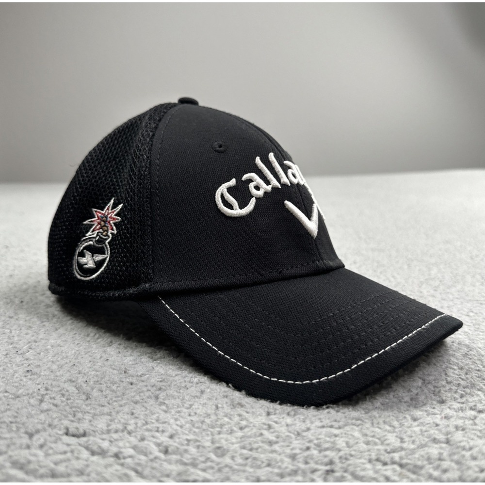 Callaway Tour Authentic Odyssey XR Bomb Golf Hat Men Small Medium Black Cap - Picture 1 of 14